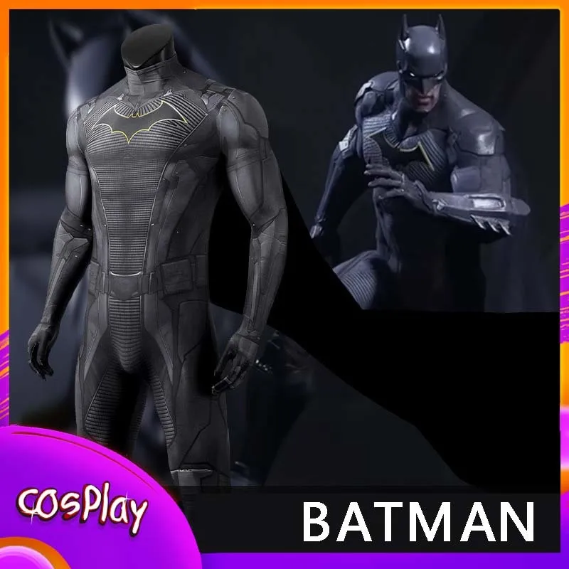 

Костюм для косплея Бэтмена из «Готэм-Рыцарей», комбинезон супергероя Брюса Уэйна, реквизит для Хэллоуина, комик-конов и вечеринок, боди для взрослых, подарок