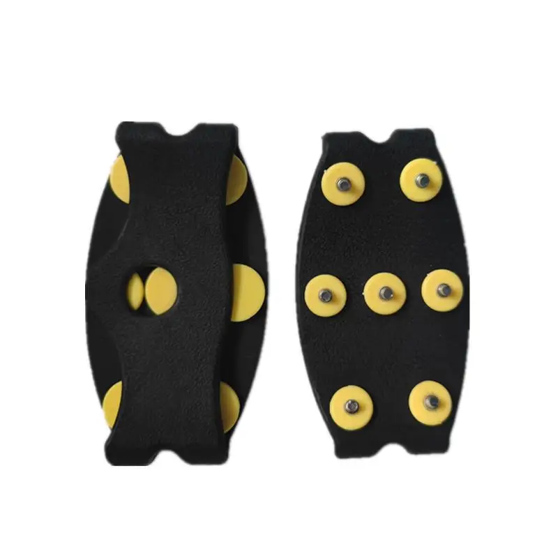 

New New 1 Pair 7 Teeth Snow Ice Claw Climbing Anti Slip Spikes Grips Crampon Cleats Sport Shoes Cover For Women Men Boots Cover