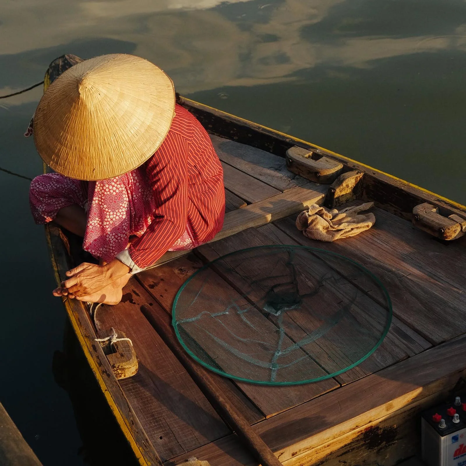 

1Pcs Foldable Crab Shrimp Lobster Fishing Net Hand Net Durable Portable Bait Trap Practical Fishing Accessories