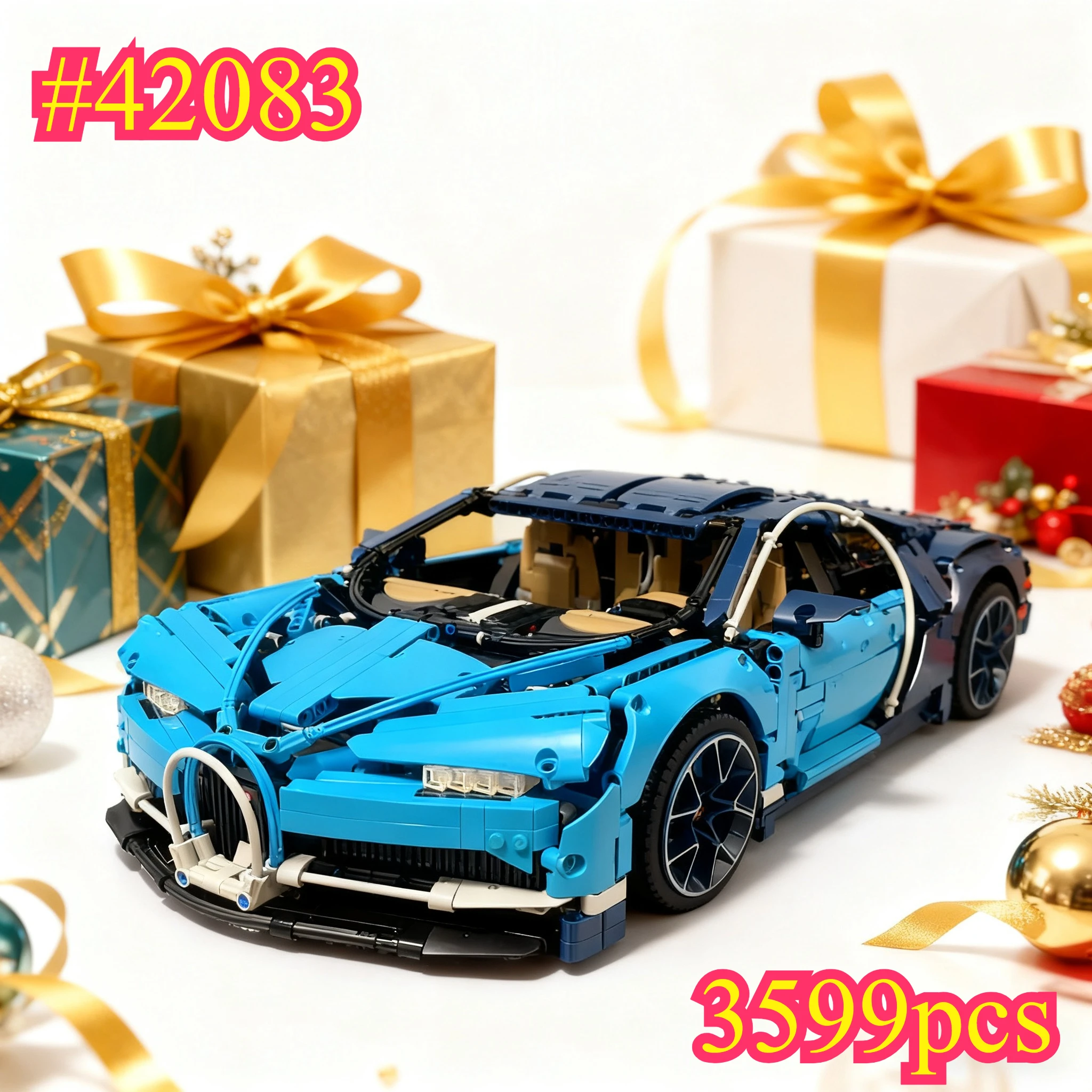 مجموعات مكعبات بناء سيارة سوبر سوبر كار 42083 متوافقة مع جزيئات ليغو مناسبة لهدايا عيد الميلاد 3599 قطعة