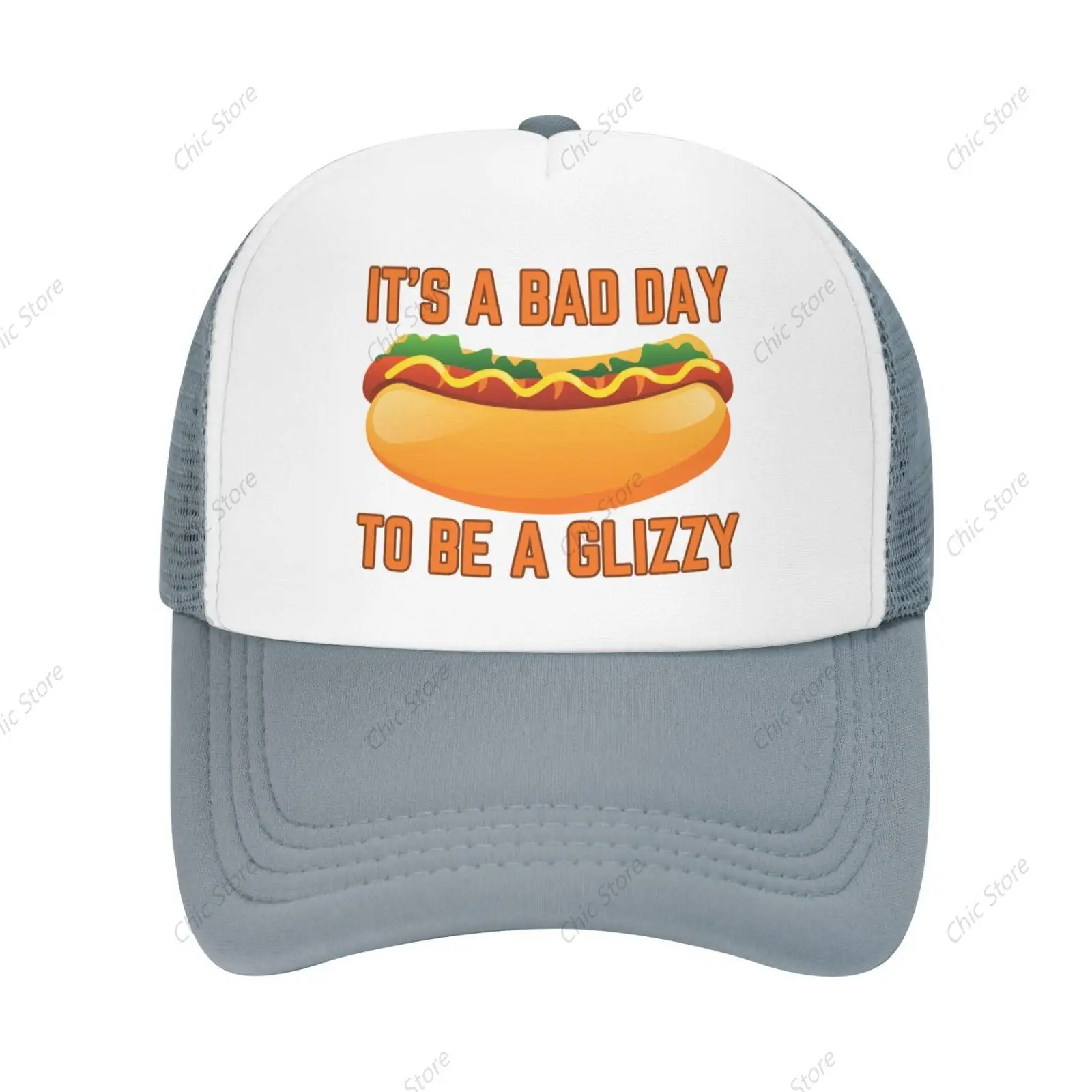 

Its A Bad Day to Be A Glizzy Mesh Hat Men Women Hot Dogs Lover Baseball Cap for Women Men Funny Trucker Hats