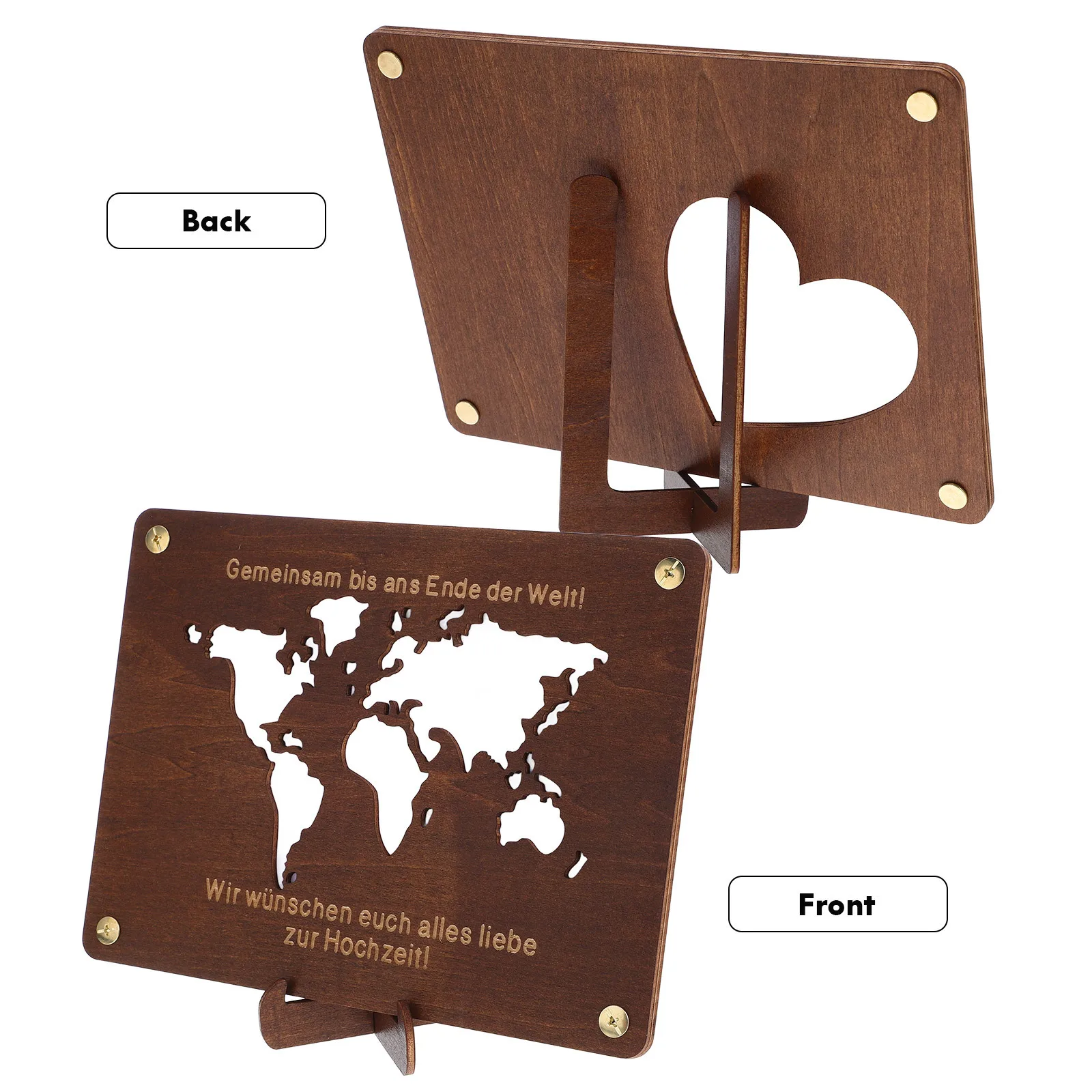 

Wooden Money Container Rectangular Money Clip Cash Holder Graduation Gift Durable Portable Wallet for Display Small Cash Holder