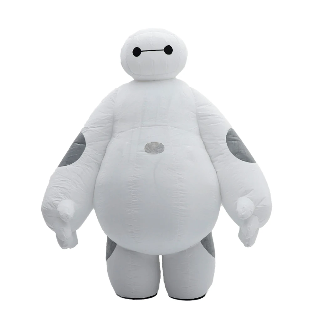 

White Robot Inflatable Clothing Mascot Parade Adult Character Cosplay Birthday Opening Ceremony Party Event Plush Set