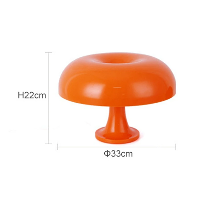TKOH-Lampada a fungo, lampada da tavolo vintage retrò, luce notturna per donne, bambini, regali ecc. (alimentata con spina, lampadina inclusa)