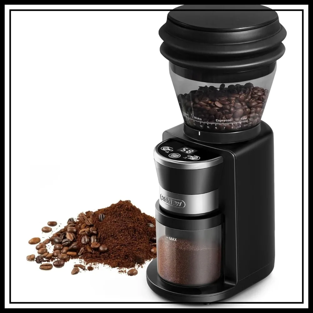 

Electric Coffee Grinder with 40mm Conical Burr, 31 Settings, Anti-Static & Dual Blower, Fits 51/54/58mm Portafilters, Barista-Grade for Espresso/Pour Over/Drip