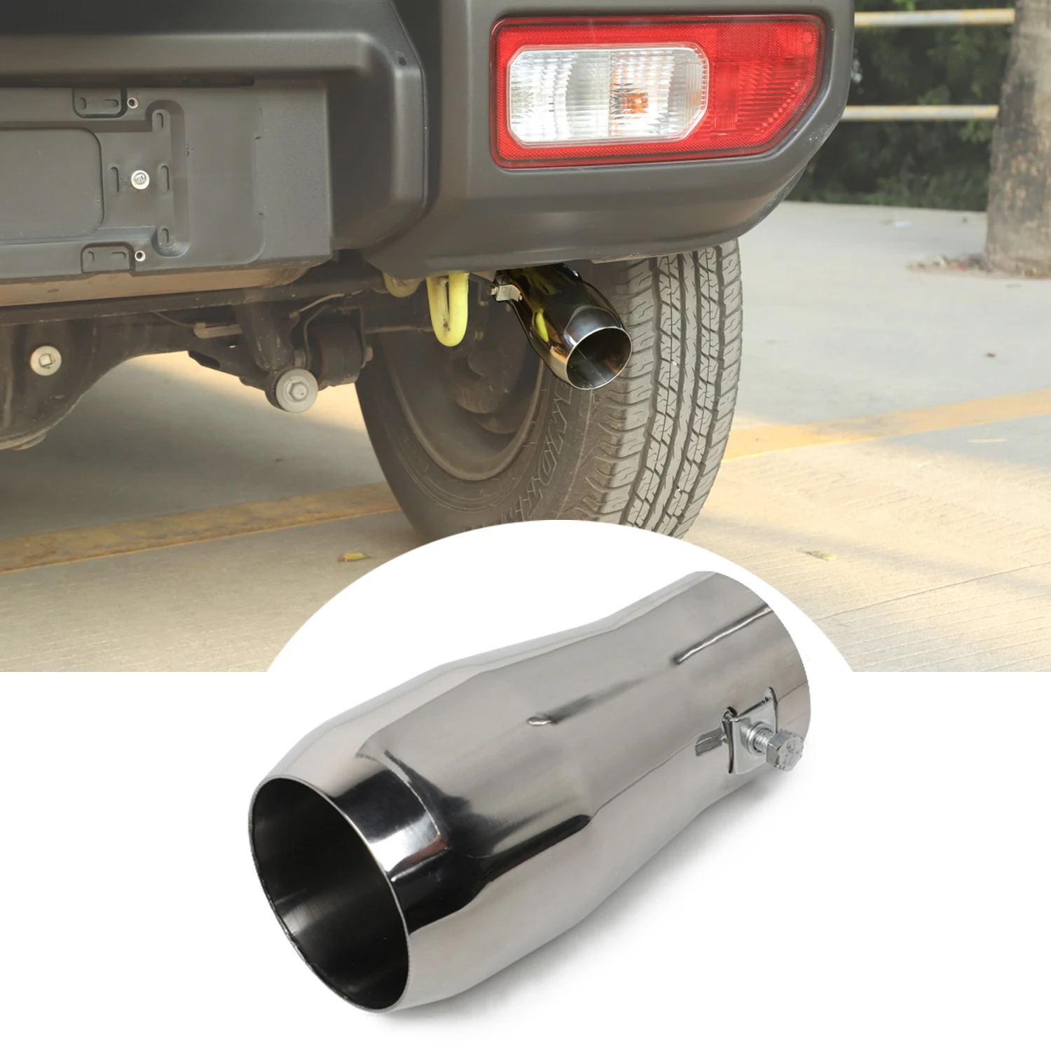 

Rear Tail Exhaust Tip Pipes Education Muffler Decoration for Suzuki Jimny 2019 2020 2021 2022 2023 JB74 Car Exterior Accessories