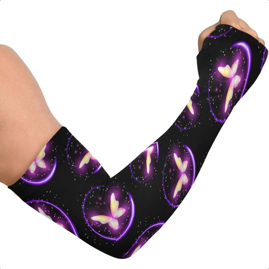 

Dussdil Gardening Arm Sleeves UV Sun Protection Cooling Arm Sleeves for Garden Farm Women Men with Thumb Hole
