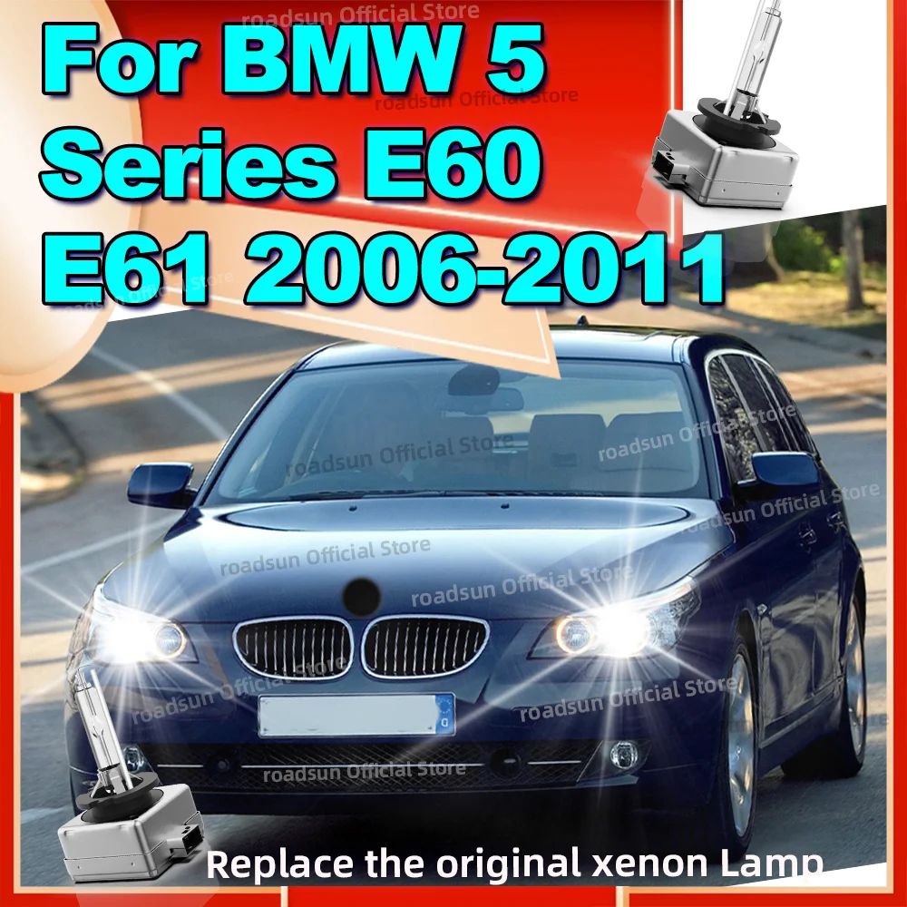 

2 шт. ярких ксеноновых ламп HID 6000K 35W для фар BMW 5 серии E60 E61 2006-2011 годов