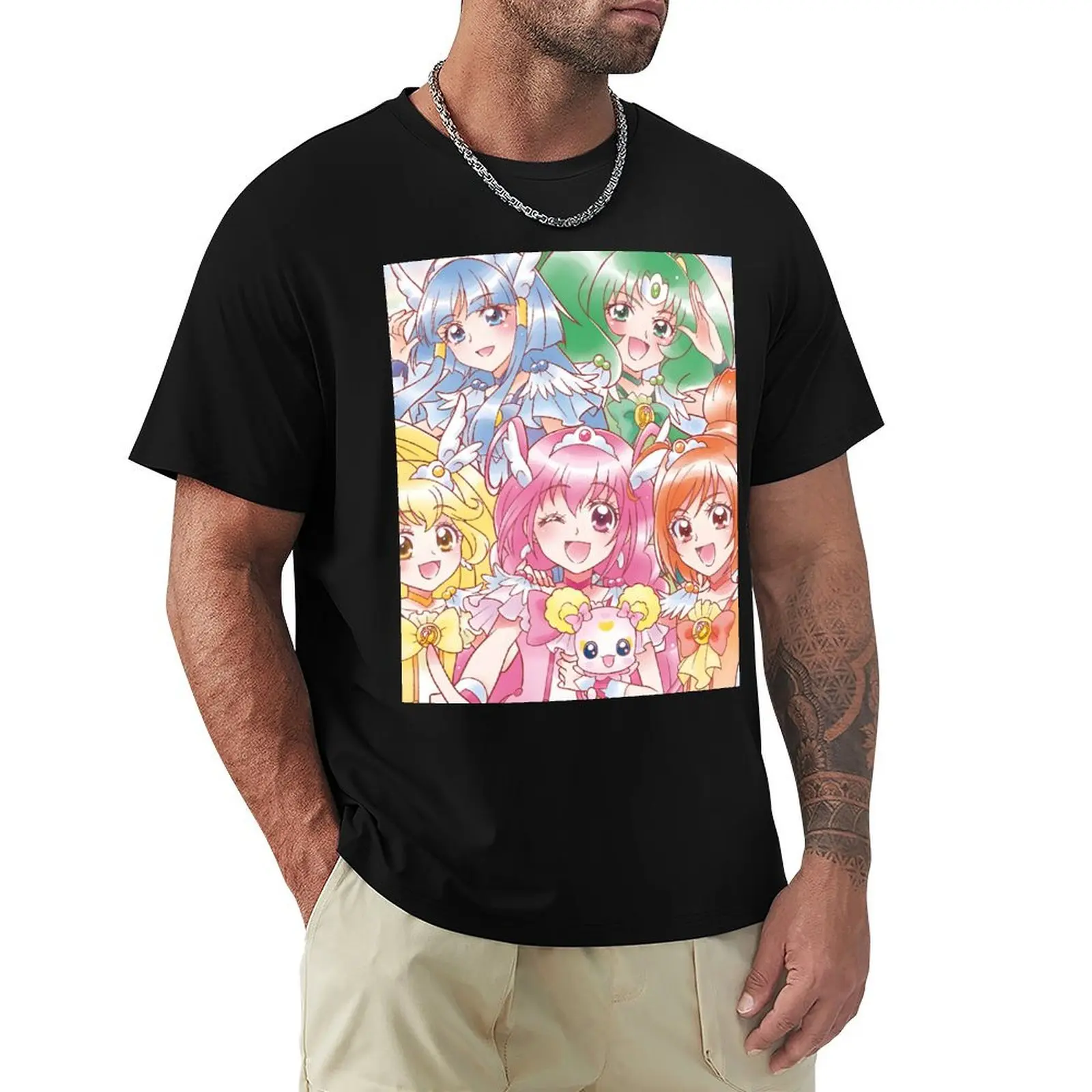 

Smile PreCure! - All in One T-Shirt valentines boutique clothes Short sleeve tee plain black t shirts men