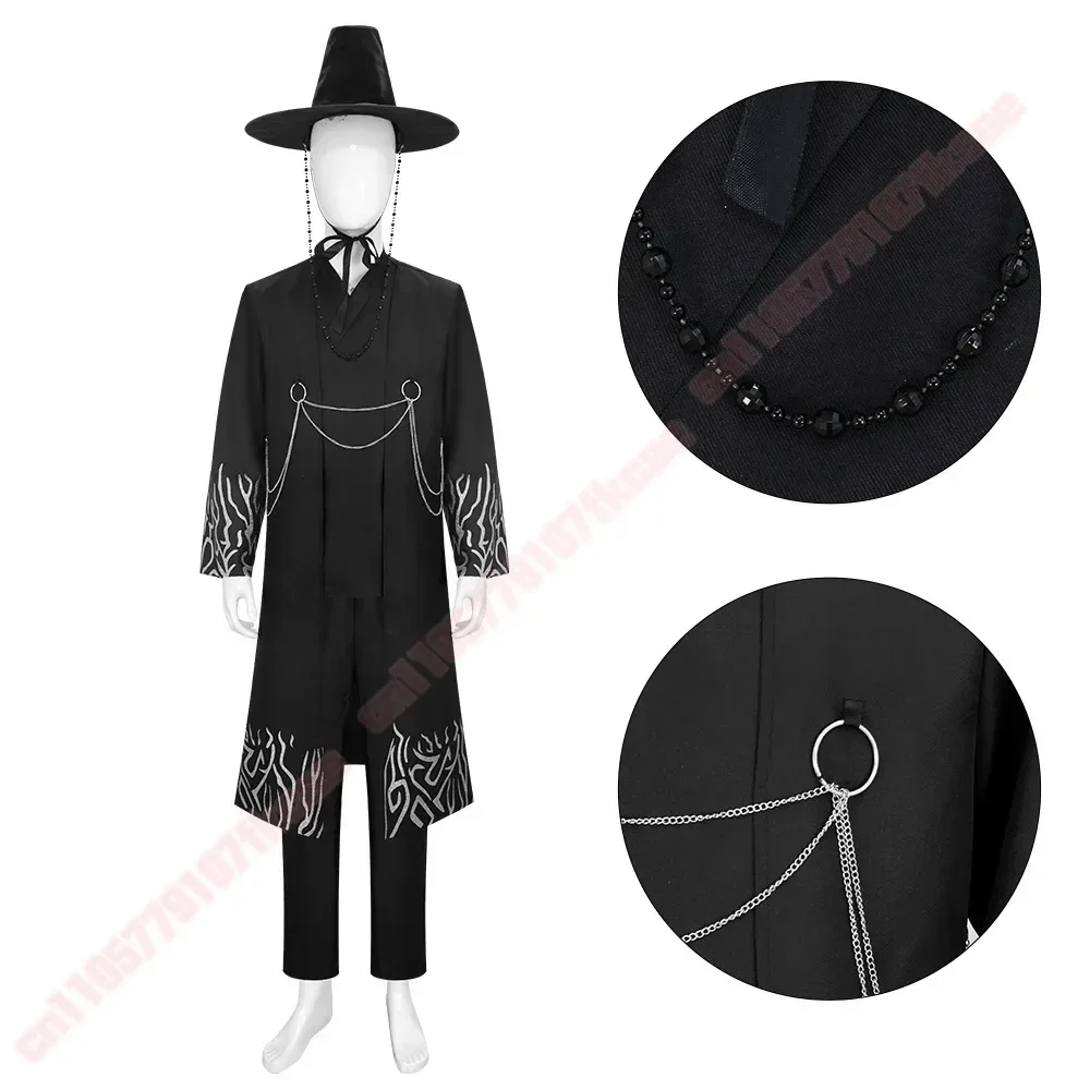 Anime Film KPOP Demon Hunters Saja Jongens Cosplay Kostuum Halloween Carnaval Party Rollenspel Uniform Prop