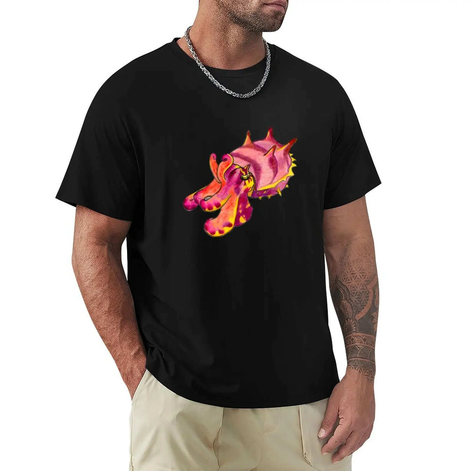 Flamboyant Cuttlefish T-Shirt Heavy Duty Casual Work Tee