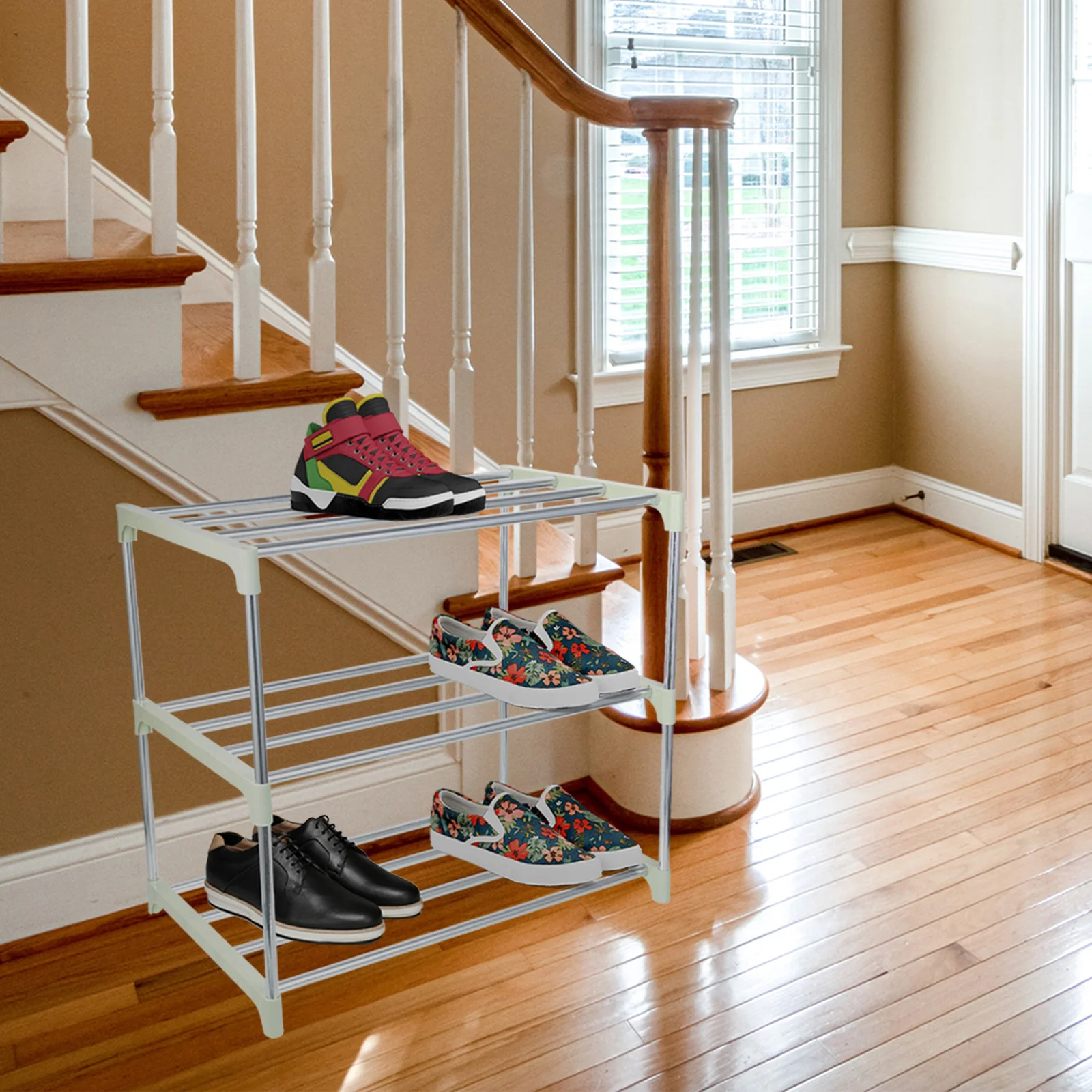 Sneaker Shelf Shoes Boots Organizer Easy Shelves Metal Shoe Tower Shoes Rack Entryway Entryway Shoes Organizer Shoebox Shoe Rack