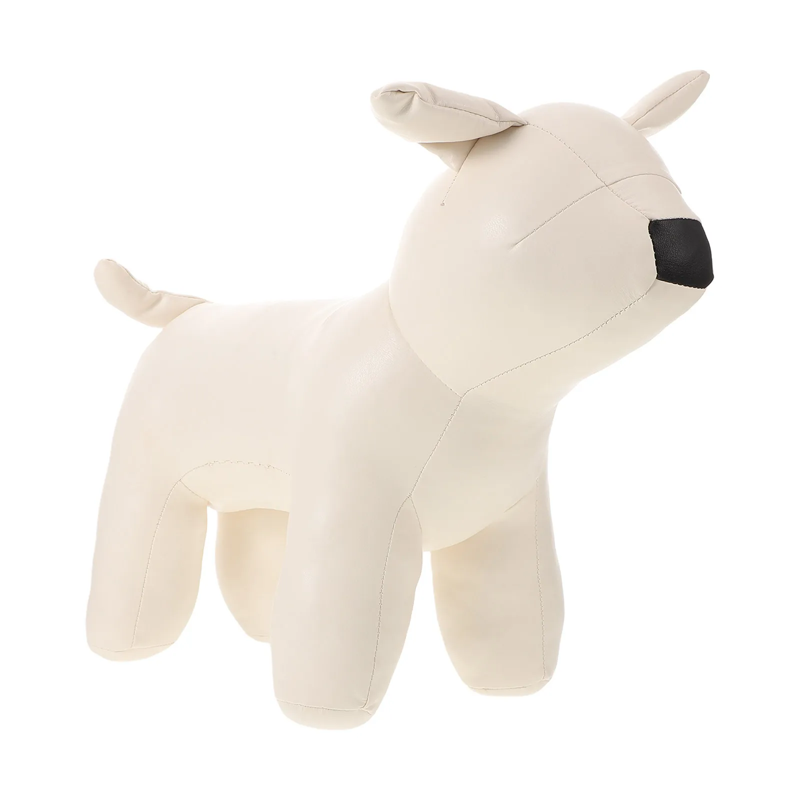 Suporte de exibição para animais de estimação 16.51x11.40x5.70in manequim de cachorro pu para decoração de loja de varejo rack de roupas para cães para animais de estimação