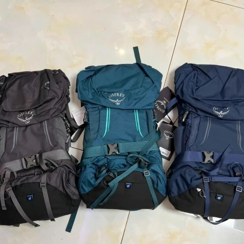 Osprey ransel luar ruangan Pria & Wanita, tas punggung berkemah mendaki luar ruangan profesional tahan air 38l