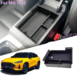 For MG One Armrest Storage Box Center Console Organizer Tray Storage Box Silicone Phone Holder Pad Car For MG One Accessories