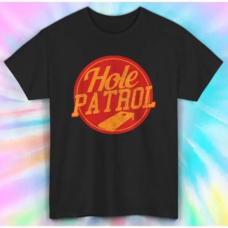 Hole Patrol T Shirt Cornhole Game Vintage Design S 5XL