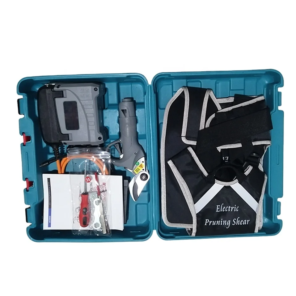 Adjustable Cutting Diameter Women Used Lithium Ion Battery Powered Horticulture Light Weight Electric Pruning Shears