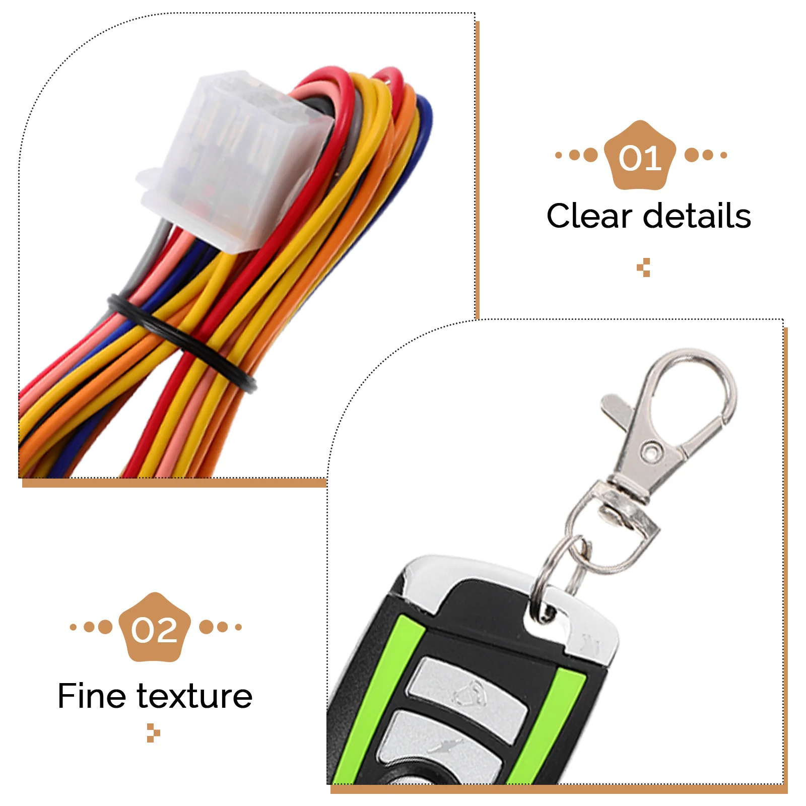

1 set 1 Set Anti Theft Security Anti Theft Motorcycle Alarm System Remote Start High Sensitivity Sensor Professional Alarm Kit