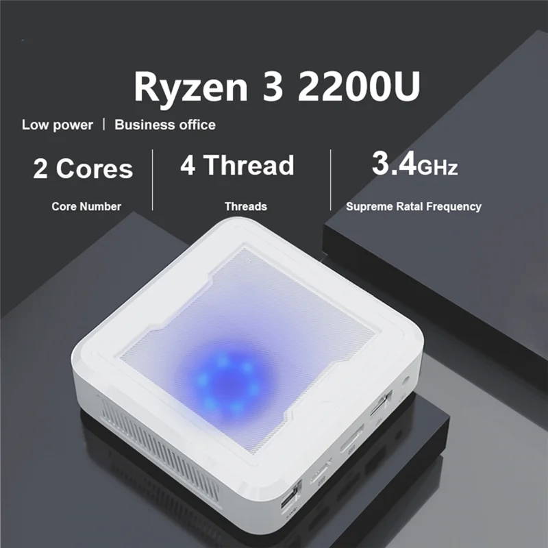 

AM-For AMD Ryzen 3 2200U Up To 65W Mini PC DDR4 NVME SSD Wifi5 BT 4.2 Gaming Computer RX Vega 10 Graphices