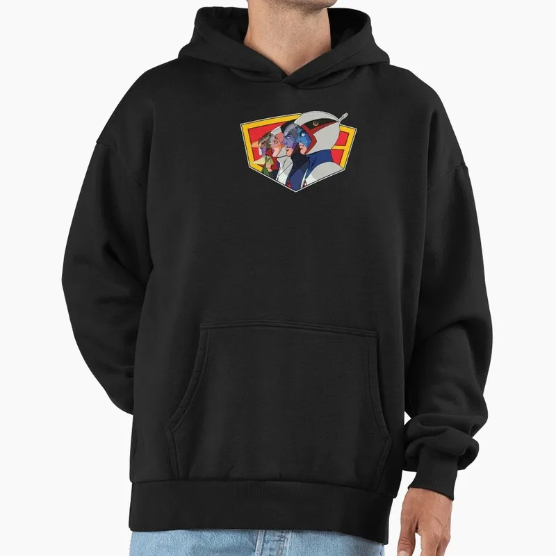 Kagaku Ninja-Tai Gatchaman Science Ninja Team Fleece Pullover Hoodie Vintage 70s Anime Battle of the Planets G-Force Fan Tops
