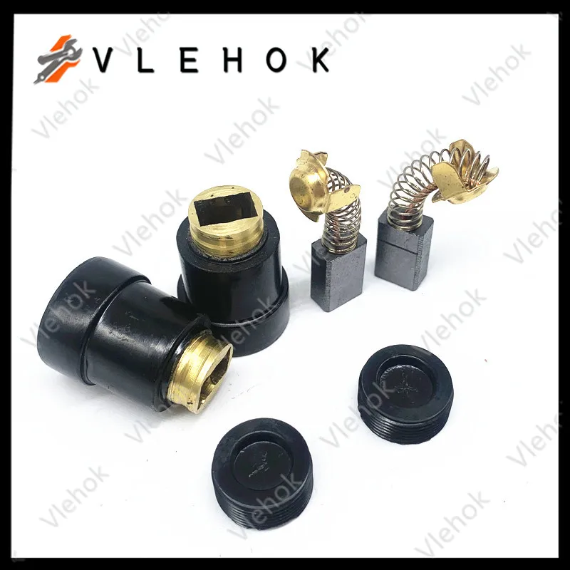 Set portaspazzole in carbone per H45MR H45MRY DH40MR DH40MRY VB13Y VB16Y H45SR DH40FR DH40SR H45FRV