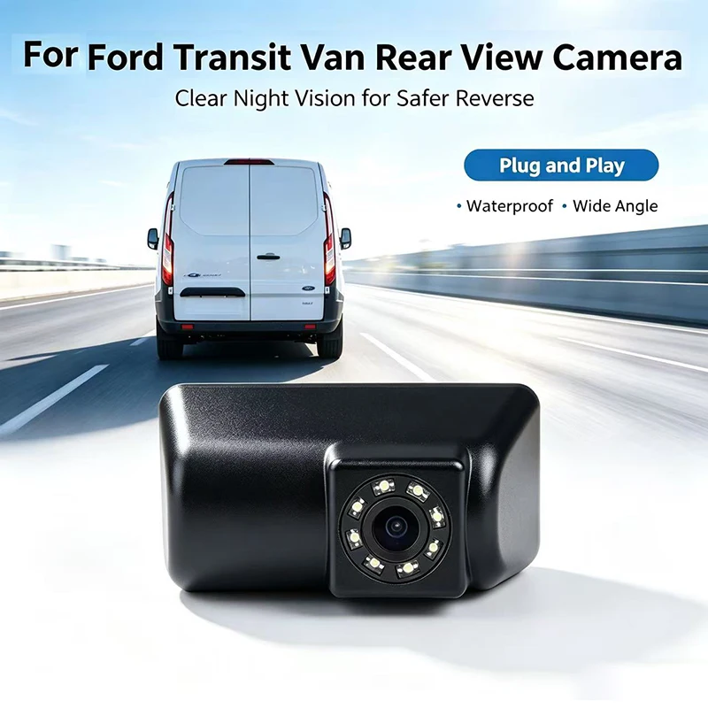 Super Night Vision 8 LED lights Rear Camera for Ford Transit Van Backup Camera