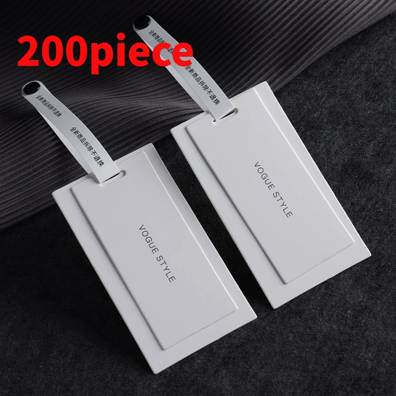 20 0piece.Custom.Embossed tags luxury clothing hot stamping and silver printing clothing tags branding tags