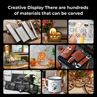 ELIDOR M1 Enclosed Laser Engraving Machine Portable High Precision DIY Cutting Machine LOGO Marking For Wood Acrylic Leather Christmas Birthday Gifts Business Personal Commercial Use 7