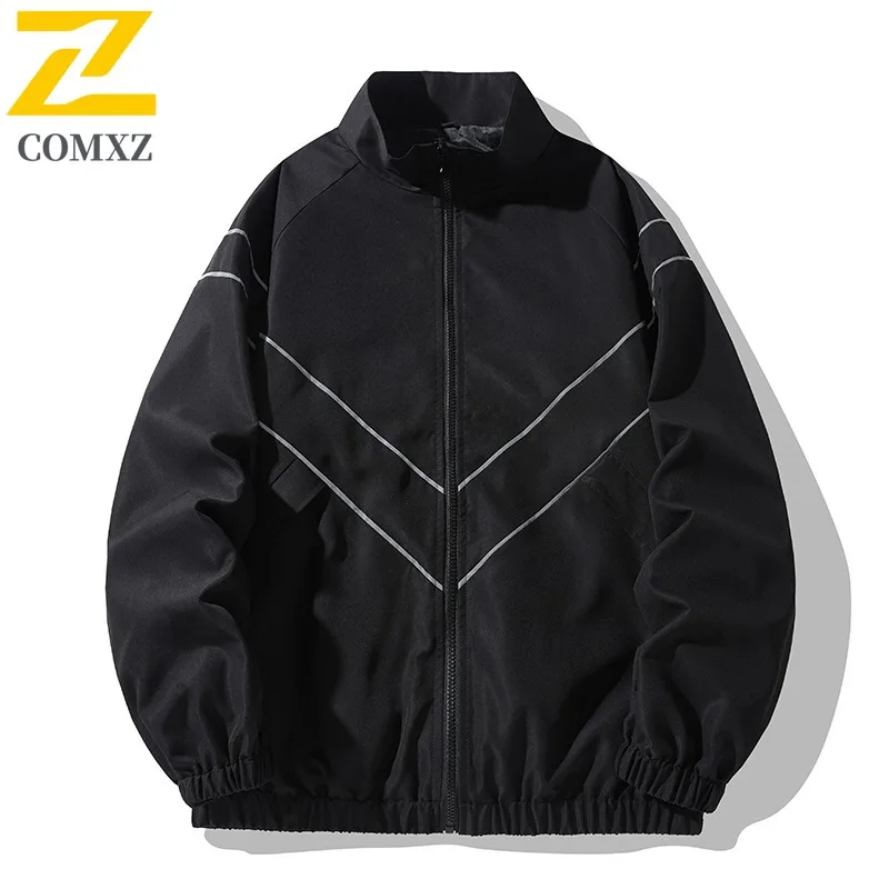 

COMXZ Jacket Men Autumn Patchwork Fashion Trend Premium Casual Coat waterproof and windproof Jacket lightweight windbreaker 2025