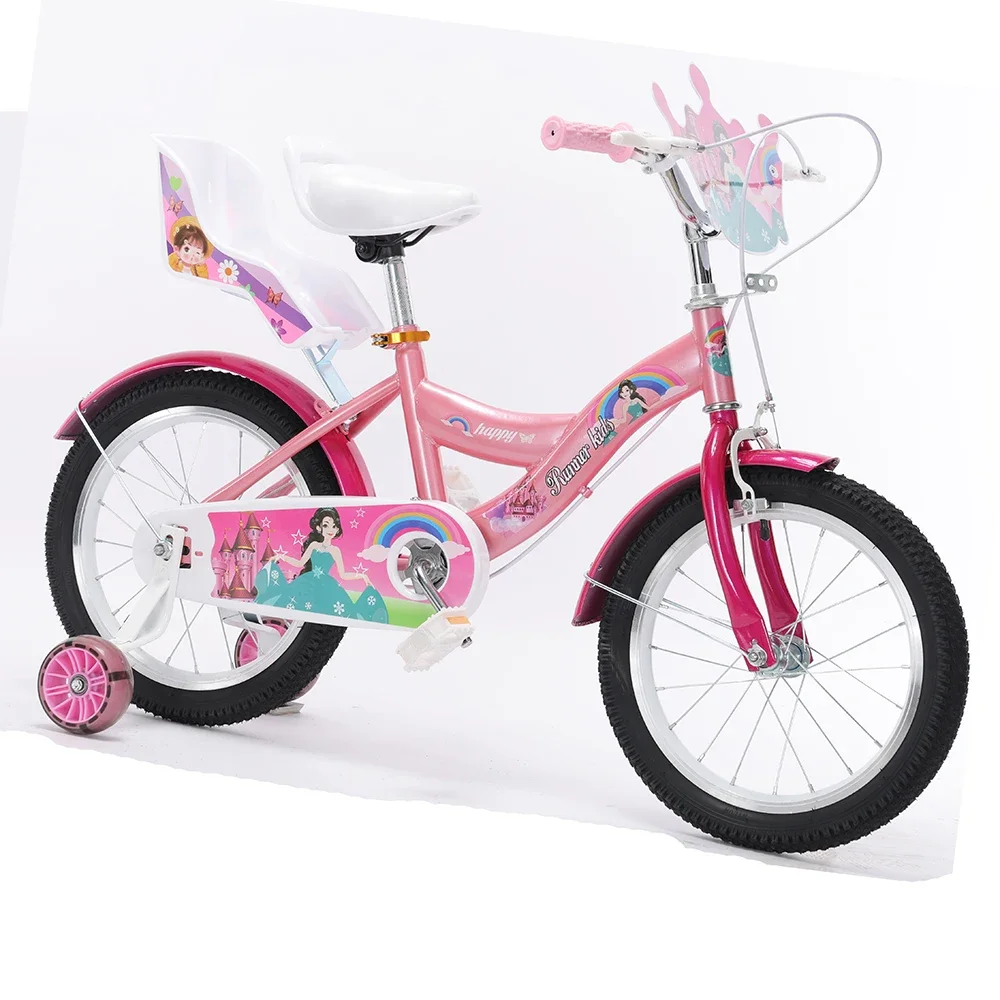 Cheap price 12'' 16'' 20 inch mini bisicleta baby cycle 3 5 6 8 year Children's bicycle girls kids bike with doll seat