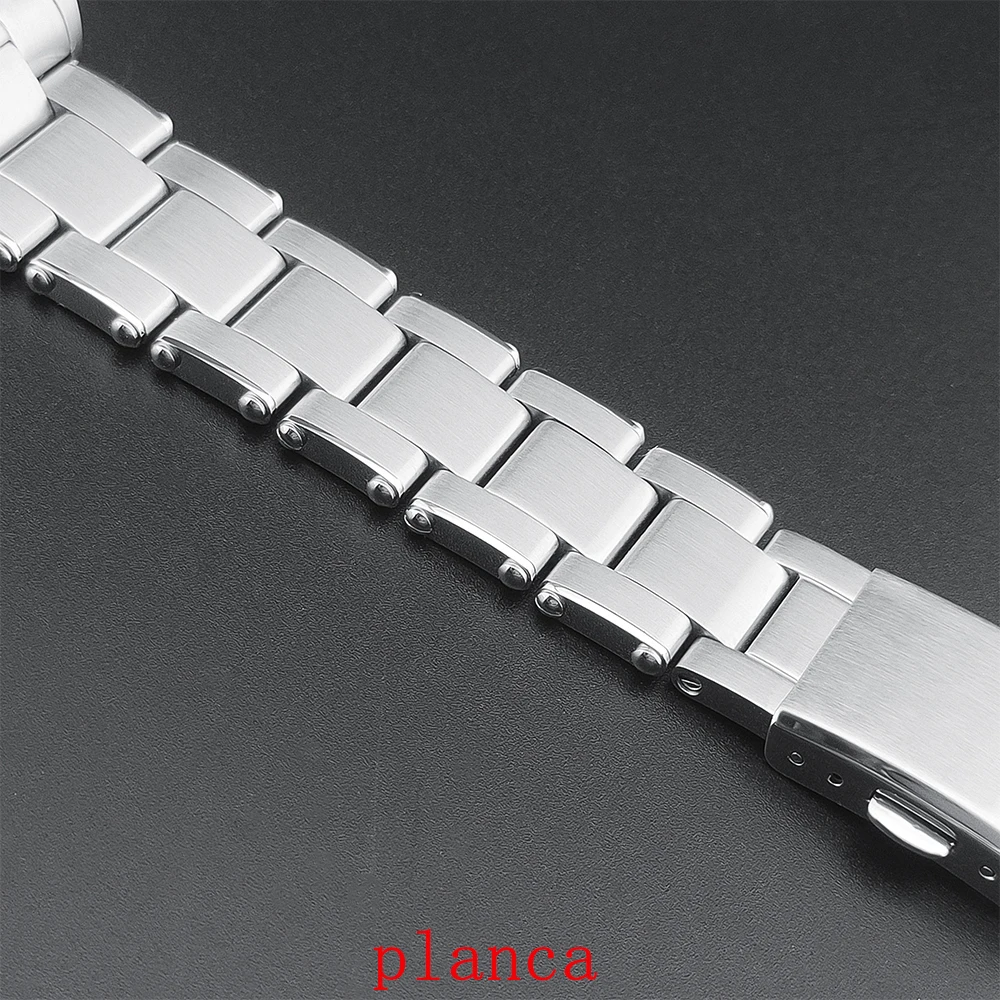 39mm カスタムロゴ NH34 GMT シルバー ステンレススチール腕時計（固定ベゼル、サファイアガラス付き）