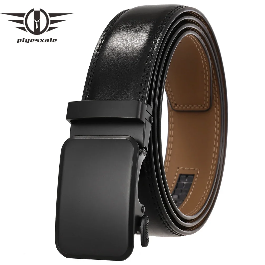 3.5cm Width Luxury Designer Men Belt Genuine Leather Tan Brown Waistband Mens Leather Belt Black cinto masculino luxo G1208