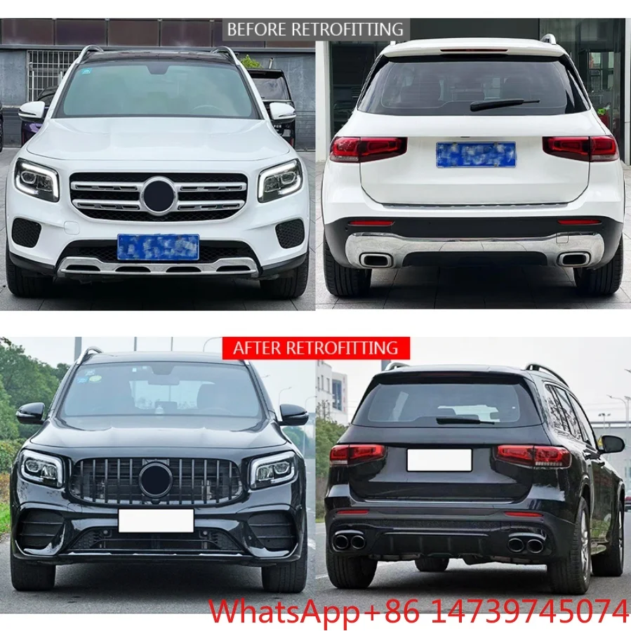 GLB X247 35 Style Surround Body Kit Front Rear Bumper Exterior Modification AccessoriesOld To New Facelift Body Kit