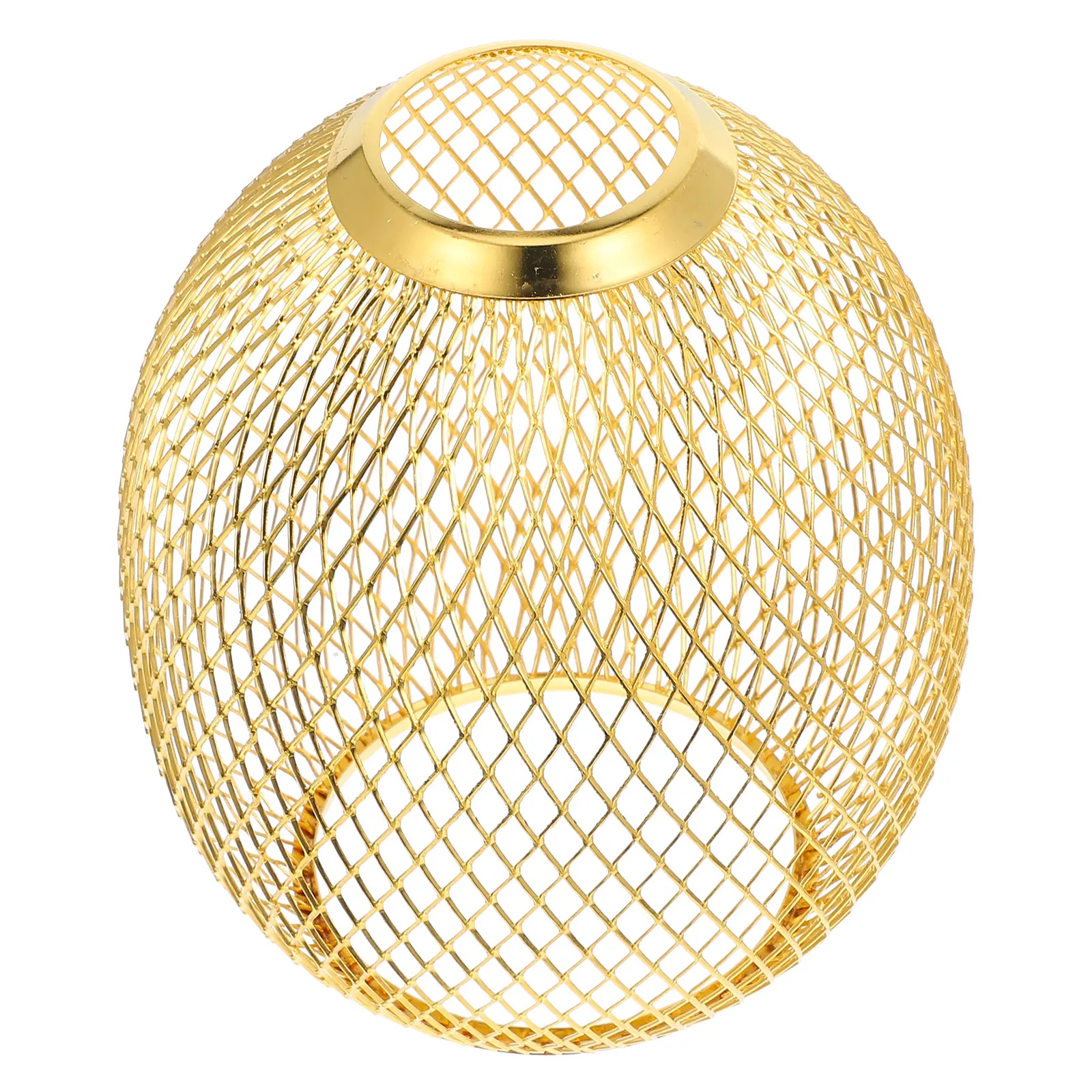 

Iron Wire Lampshade Hollow Light Bulb Cage Cover Vintage Decorative Lamp Shade Metal Light Fixture for Home and Office