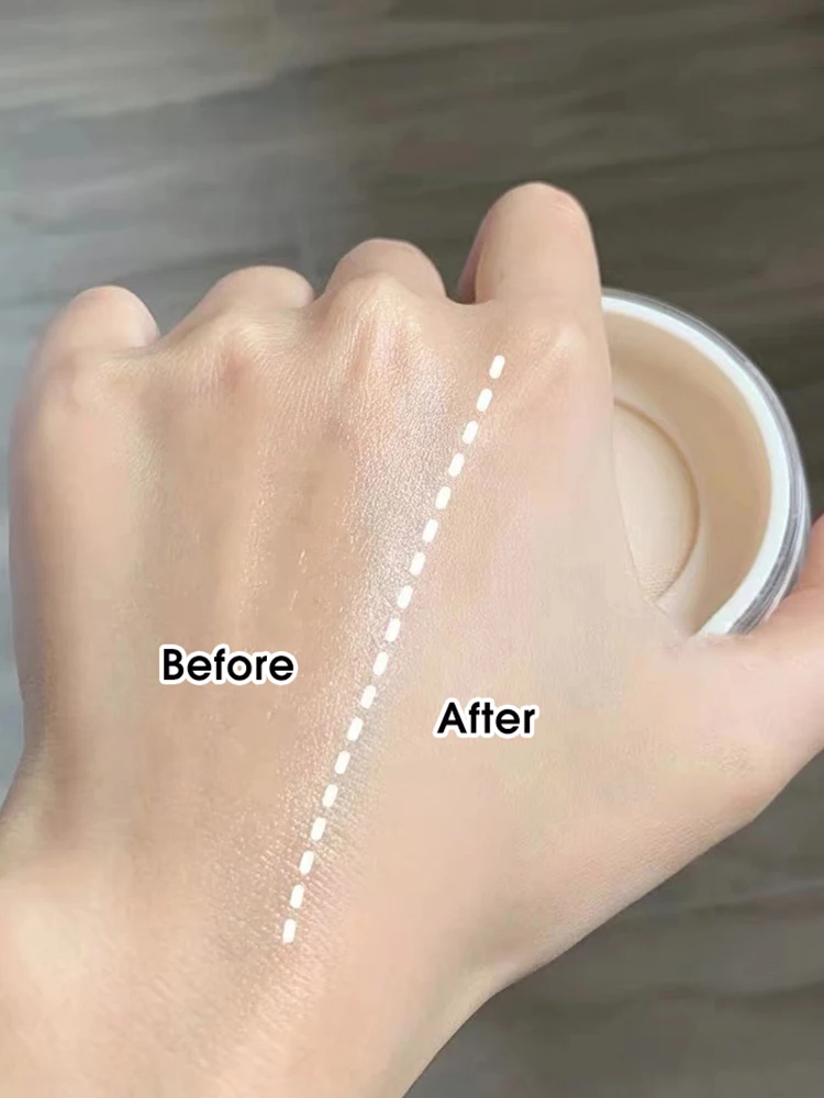 Cappuvini-Juego de niebla de terciopelo, polvo de maquillaje fino y antiadherente, niebla facial mate, maquillaje, polvo de miel transparente