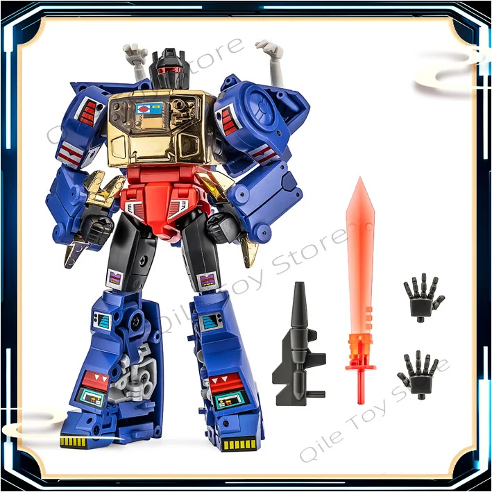 ของเล่นแปลงร่างขนาดเล็กในสต็อก NA H44V บลู ย์มีร์ คิง G2 หุ่นยนต์ไดโนเสาร์ ไทแรนโนซอรัส เร็กซ์ พร้อมสาย กล่องเดิม