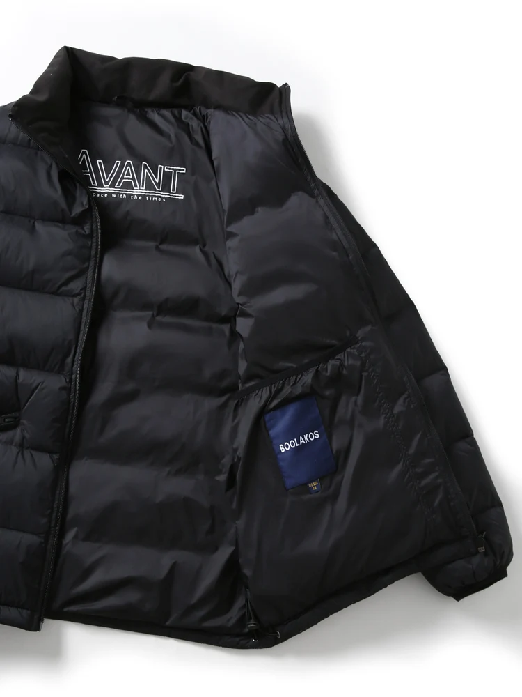 

Warmth 95 down Men's Puffer Jaet Lightweight Windproof Waterproof Outdoor Casual Sle Zipper Closure Nylon Fabric Coat