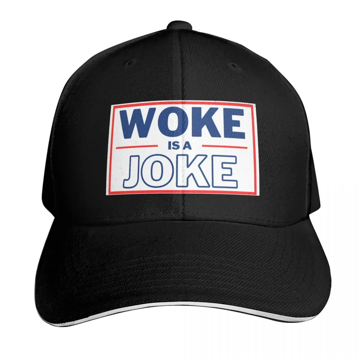 WOKE is a JOKE Baseball Cap derby hat sun hat fishing hat Man For The Sun Mens Tennis Women's