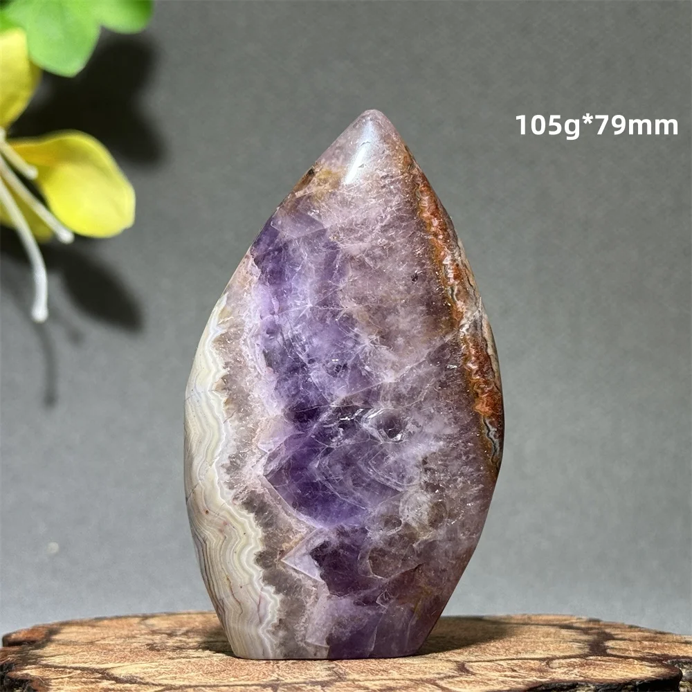 Natural Mineral Quartz Dream Amethyst Agate Free Form Torch Home Feng Shui Energy Decoration Reiki Meditation Treatment Gem