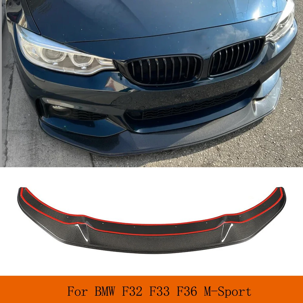 

Car Front Bumper Lip for BMW F32 F33 F36 435i 440i M-Sport 2014-2020 Carbon Fiber Car Front Bumper Splitters Protector Body Kits
