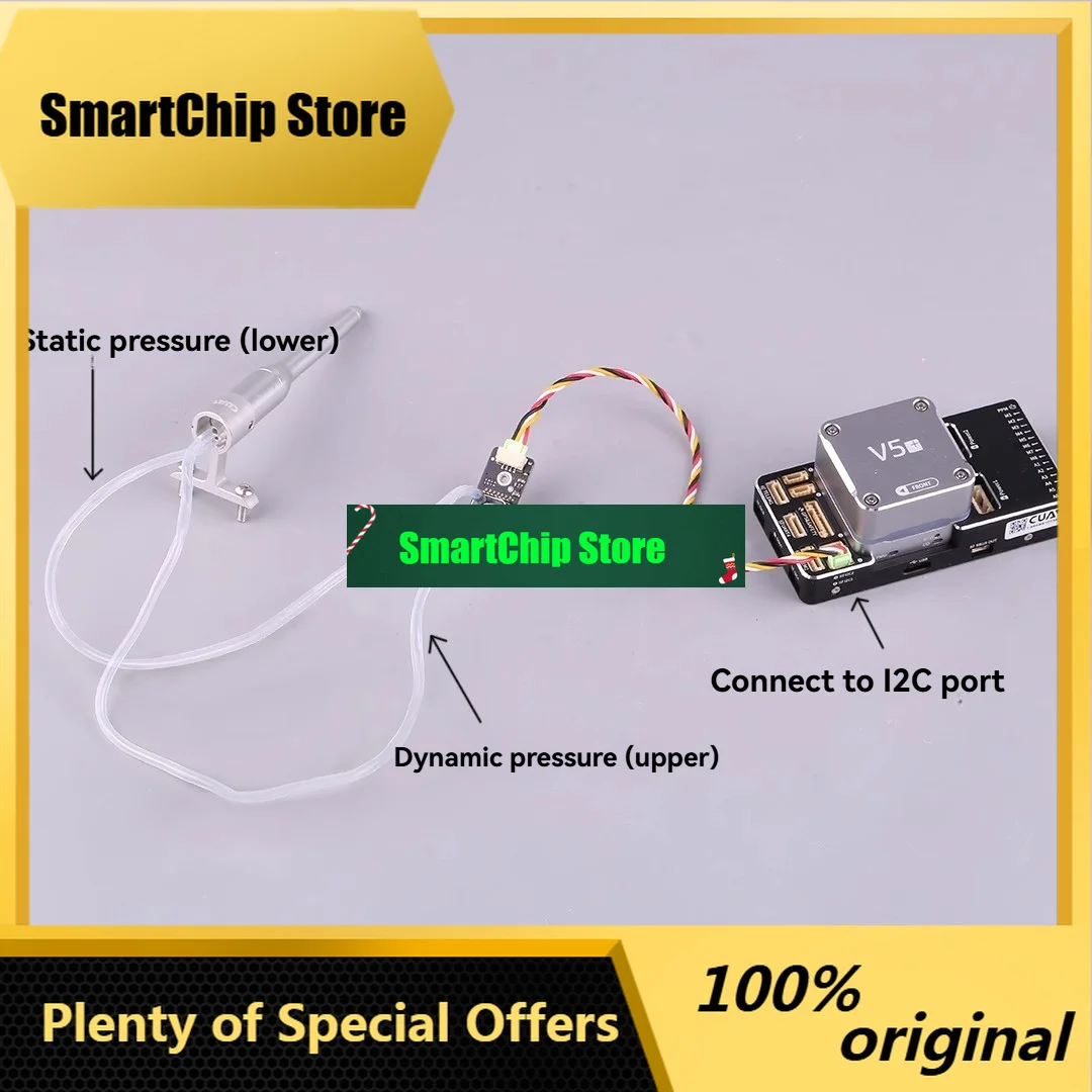 SmCpCUAV MS5525 High-Precision Digital Ai-rspeed Gauge Pix Flight Control Fixed Wing Open Source Dro-ne Accessory New Product