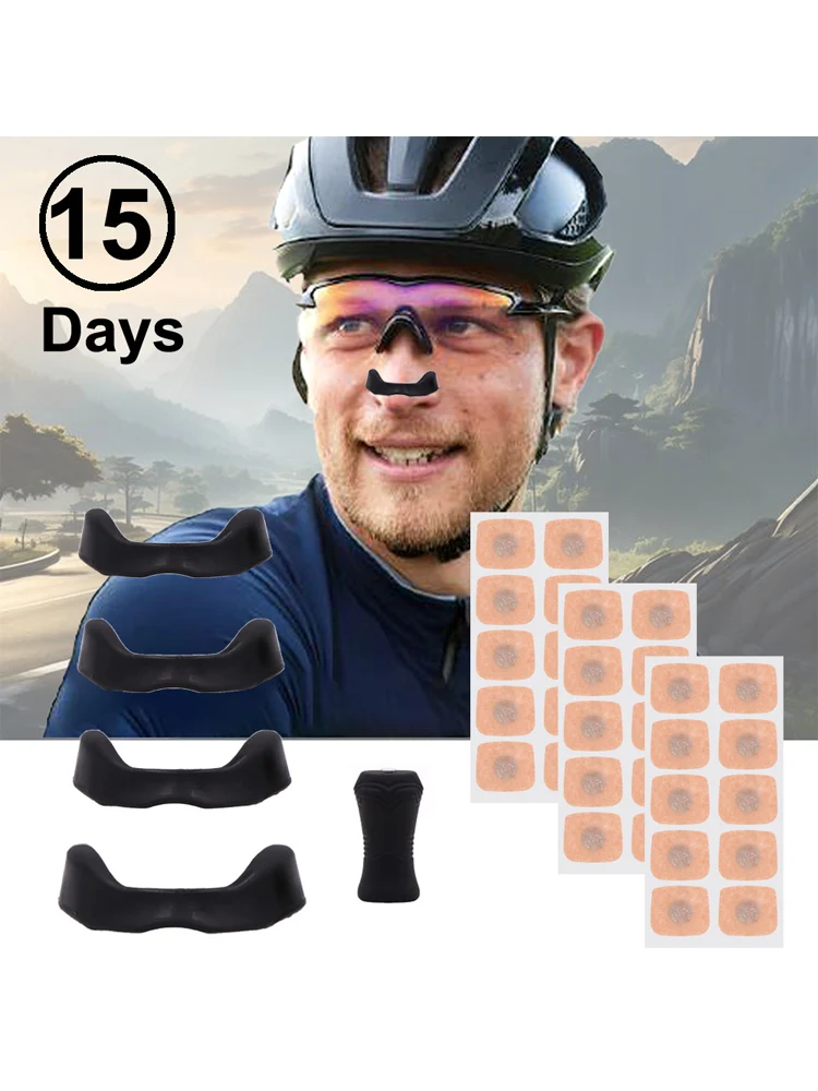 Kits de dilatateurs de respiration nasale magnétiques, 15 paires, dilatateur Nasal de Sport, boost d'admission d'oxygène, réduit le ronflement, recharge de respiration, pince nasale