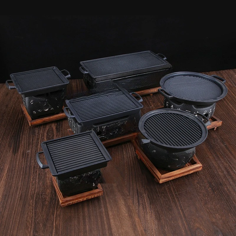 

Mini BBQ Grill Grill Tray Household Meat Stove Small Charcoal Stove