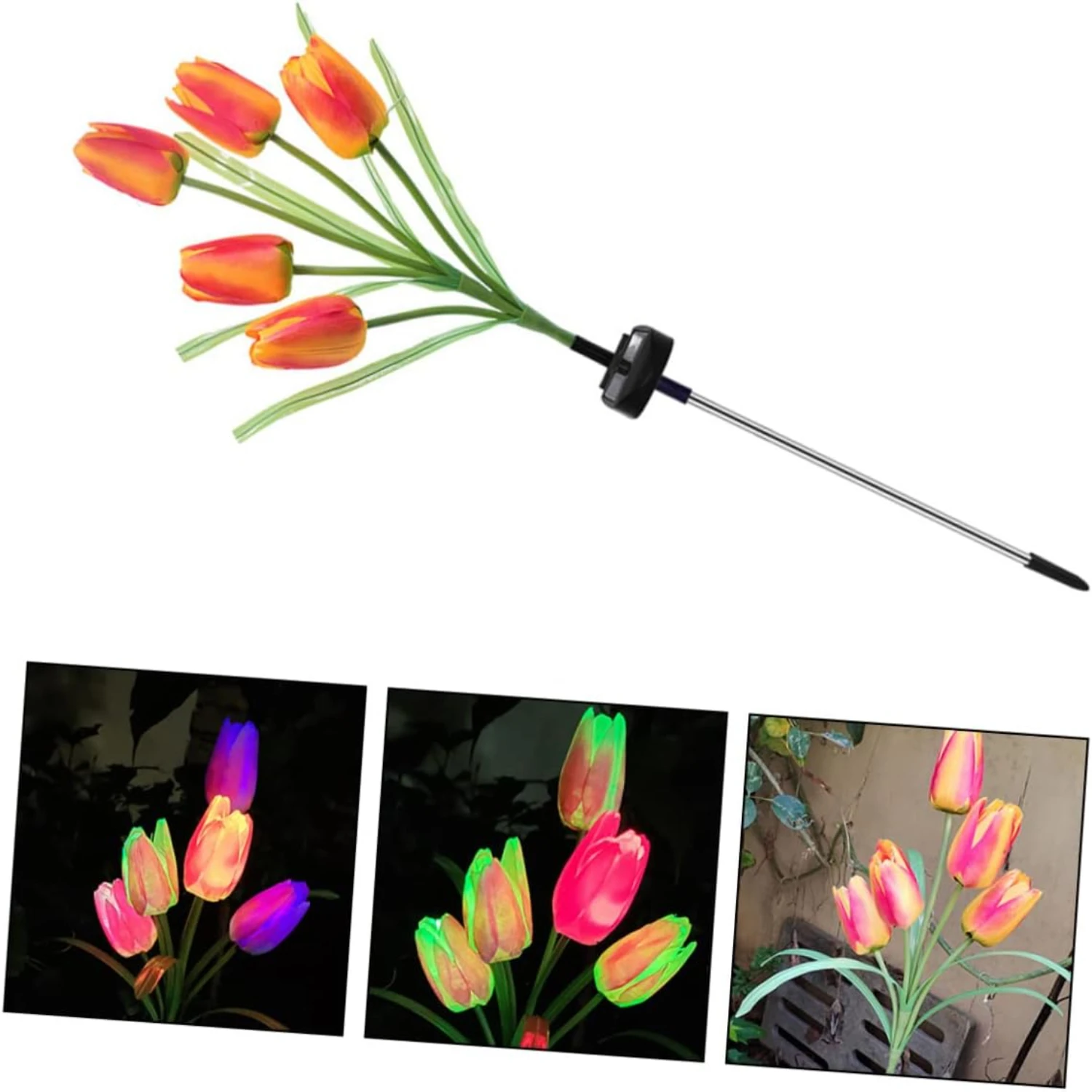 Illumine votre espace extérieur avec ces lumières de pelouse tulipes LED exquises et économe en énergie. Transformez votre jardin dans un respire
