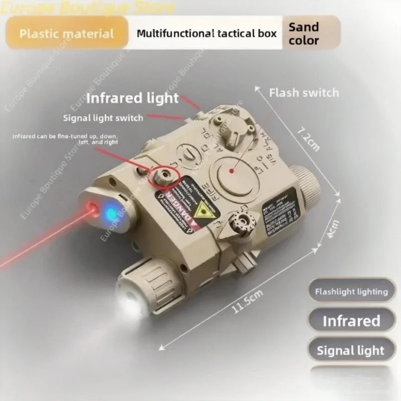 

НОВИНКА 2026: Многофункциональный лазерный фонарь PEQ15: совместим с 20-мм планкой для страйкбольных игрушечных пистолетов, индикатор для охоты