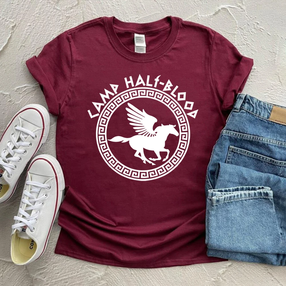 2026 Camp Half Blood T-Shirts Herbst-Trainingscamp-Spielshirt Halloween Magisches Geschenk Percy Jackson Merch Unisex Harajuku Tee Tops – Detail 12