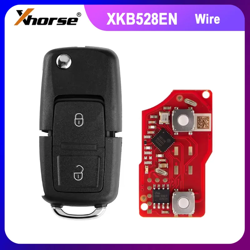 1 قطعة XHORSE XKB528EN B5 نمط زرين مفتاح قابل للطي الجيل الثاني مفتاح بعيد عالمي #1