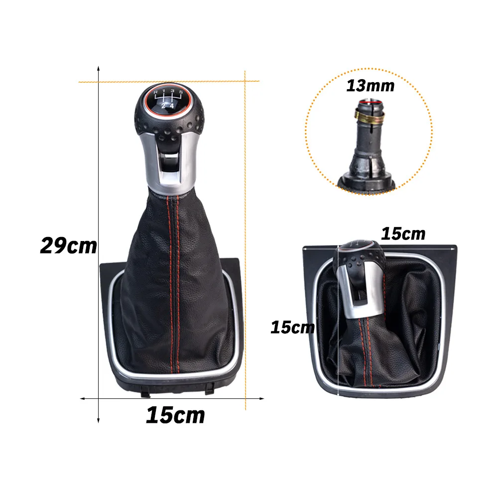 Suitable for Volkswagen GTI car manual gear shift handball gear head dust cover modification accessories 4