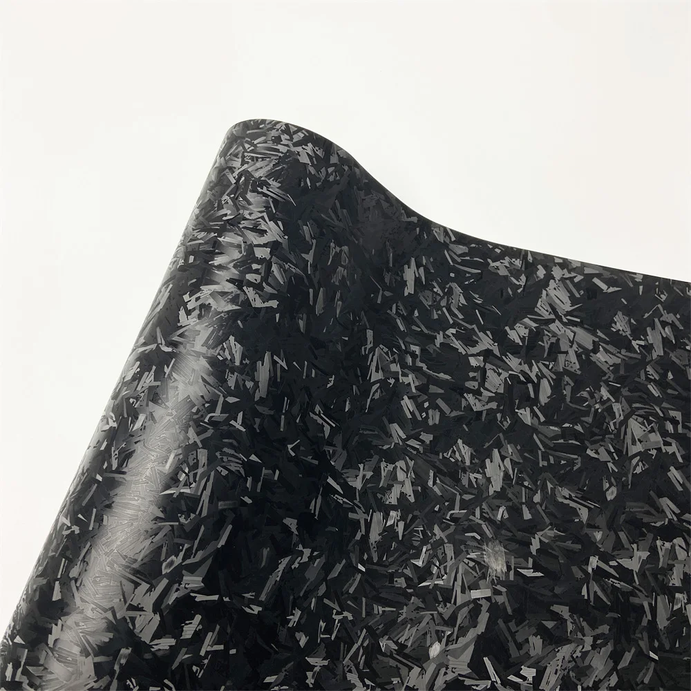 Gehackte Carbon Faser Wrap Auto Styling Verpackung Film DIY Auto Aufkleber Zubehör Motorrad Auto Klebstoff Vinyl Schwarz Carbon Folie