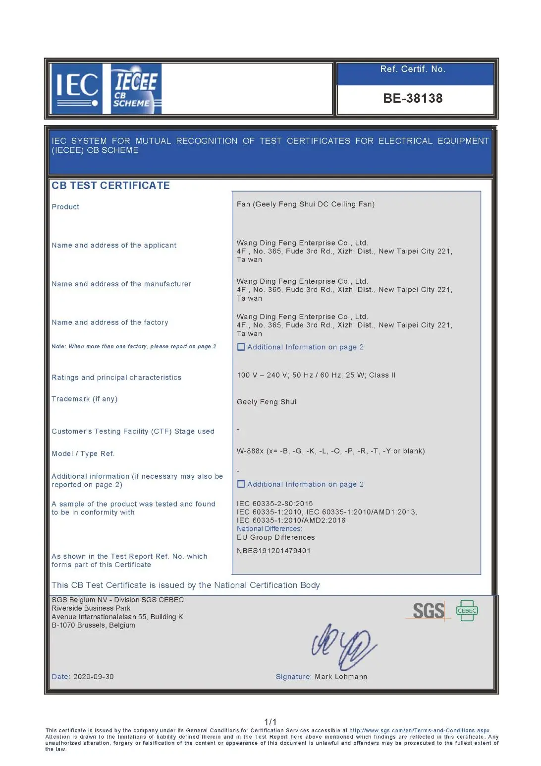 Plafondventilator met licht thuis